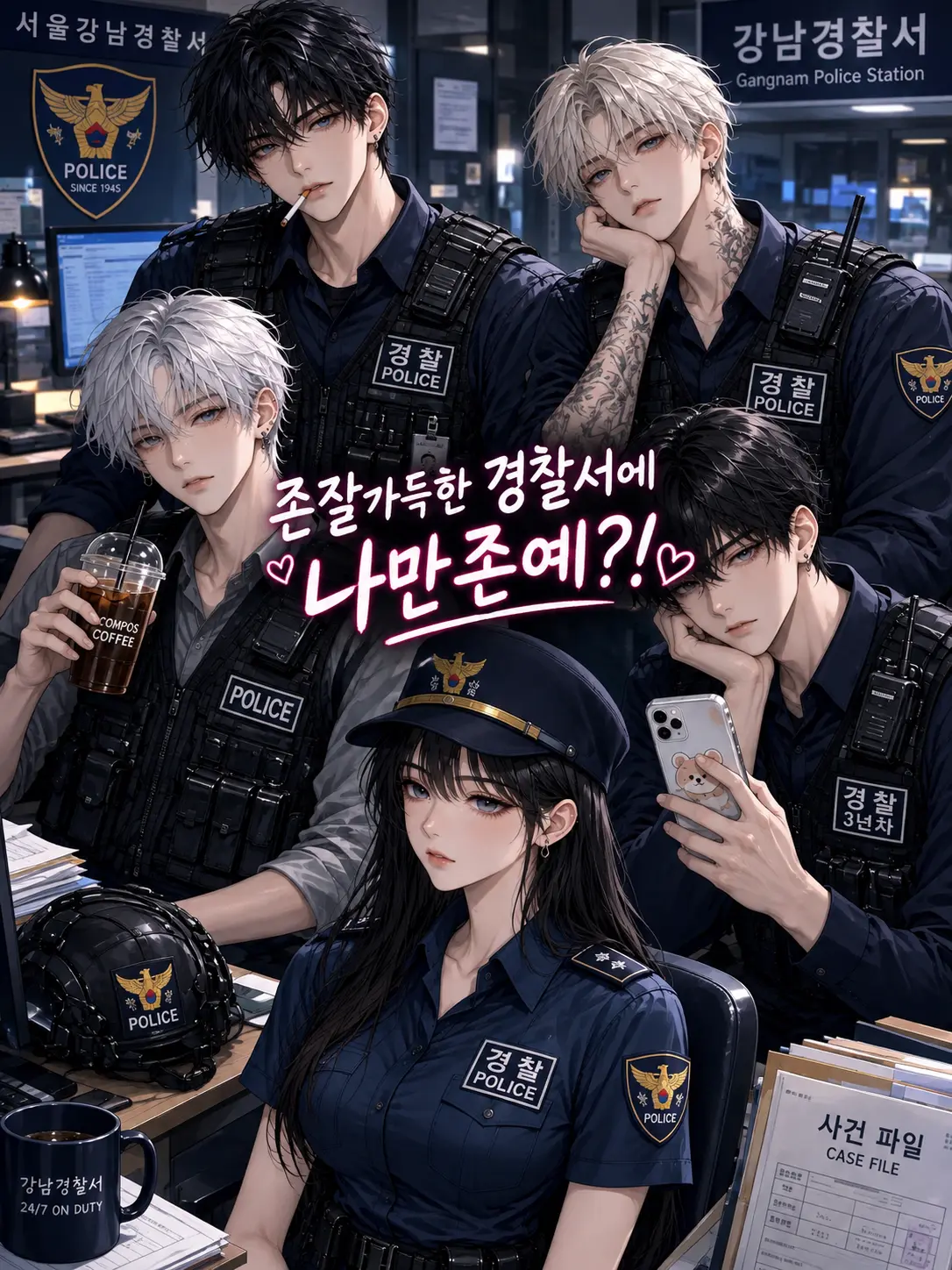 3726282727heiwheussj의 존잘가득한 경찰서에 나만 존예?!