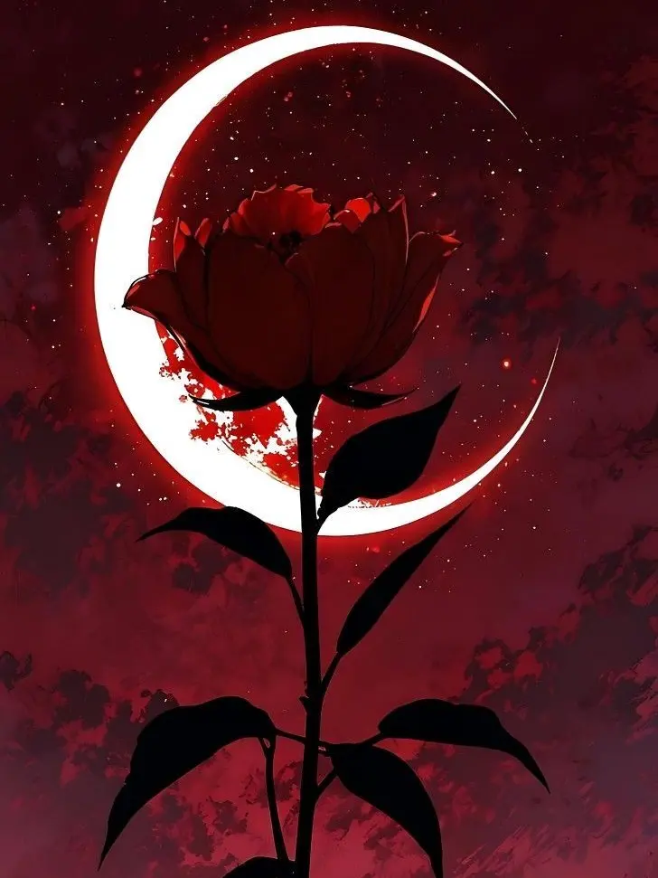 RichVomit6158의 一輪の生け花と一輪の枯れ花。