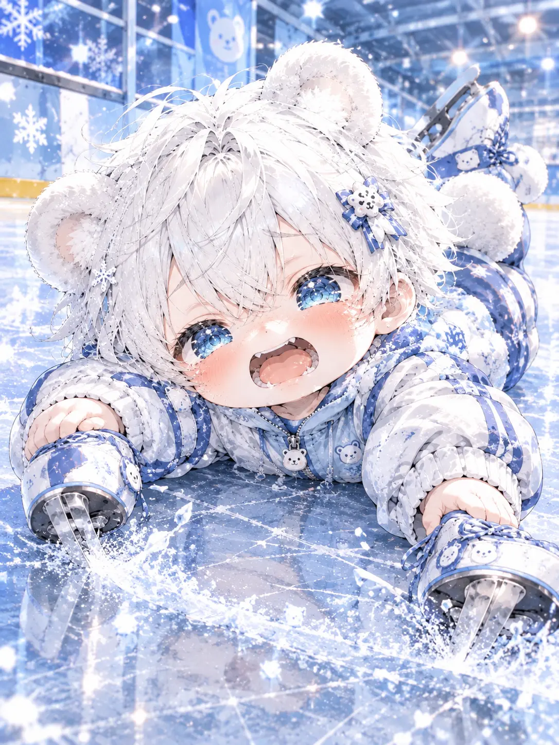 Lancelottle의 氷上の熊は滑らずに削る