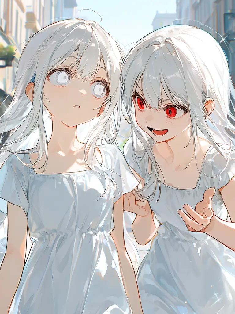 umm000의 白髪の双子