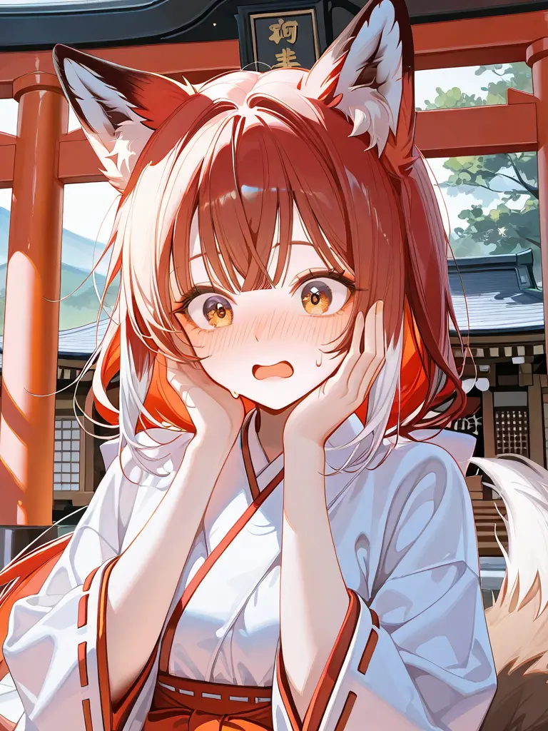 _Kuin의 神社で狐獣人にTS