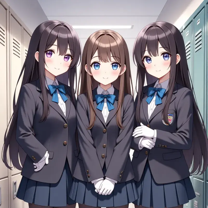 DrearyDiary2747의 女子高生3人