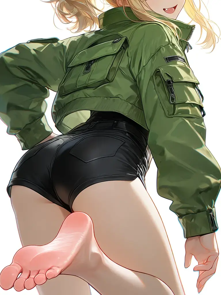 UnfitSigh의 足モデルのアメリカン女子が彼女