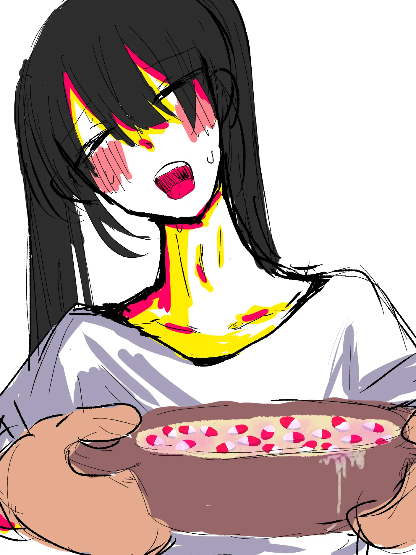 akaaomazetarananiironarukana의 Twin-Tailed Neighbor's Pill-Popping Potluck