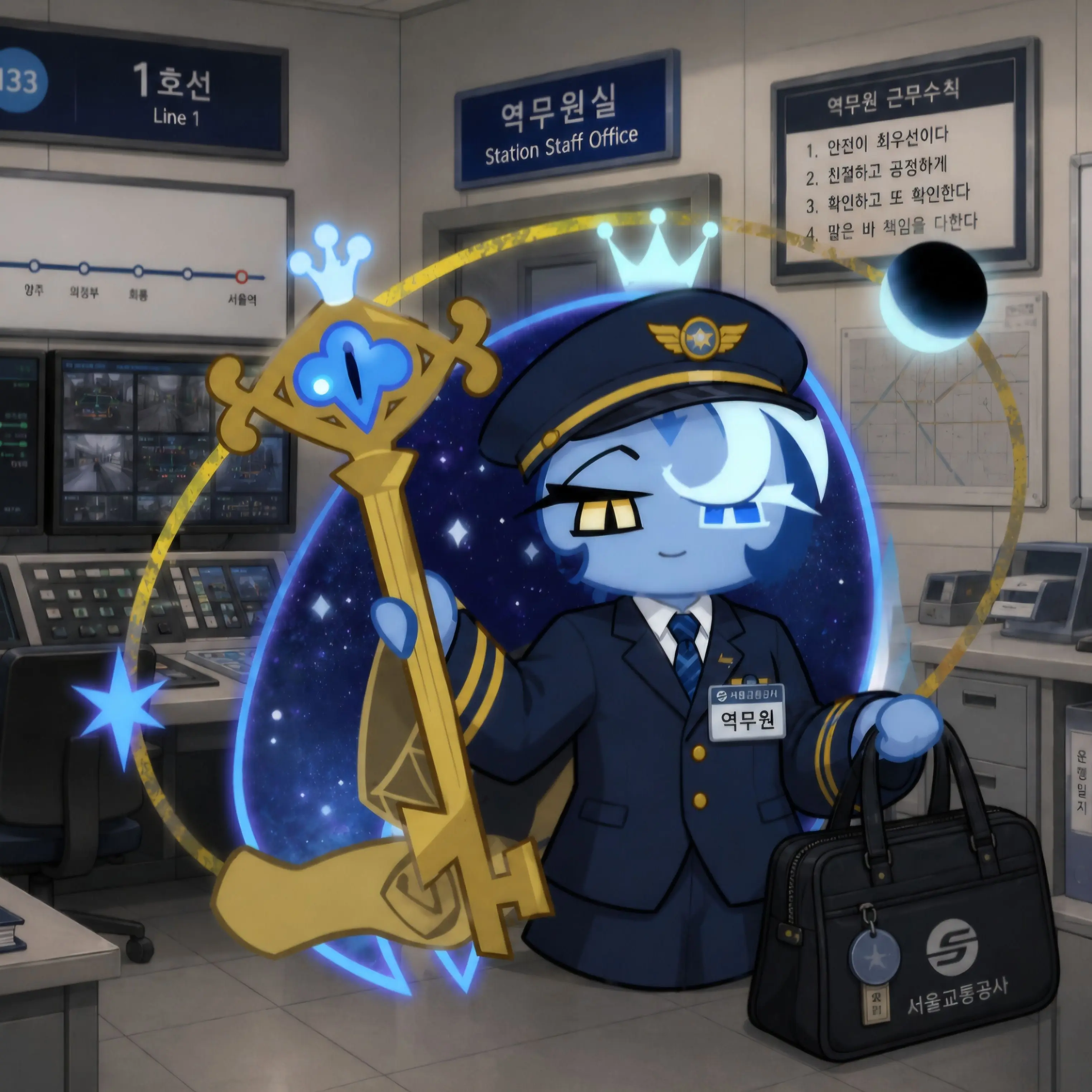 RedRelax3860의 쉐도우밀크 철도 역무원