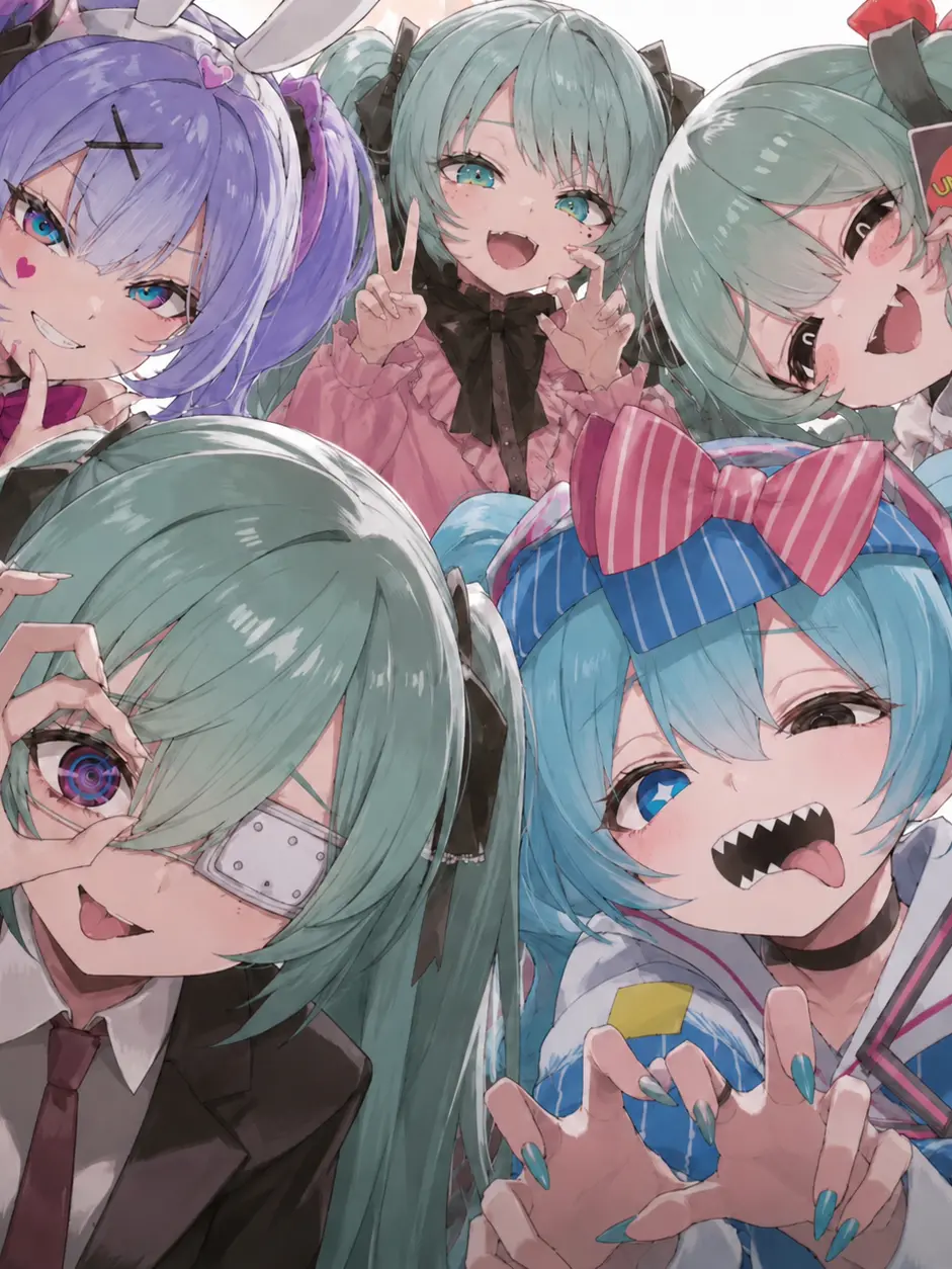 MikuVeil의 五人のミクと、重音テト