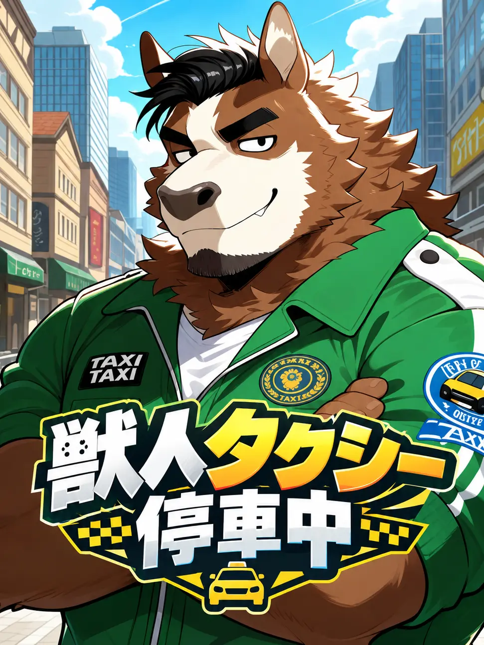 nyan-zeta-purupuru의 獣人タクシー、停車中。