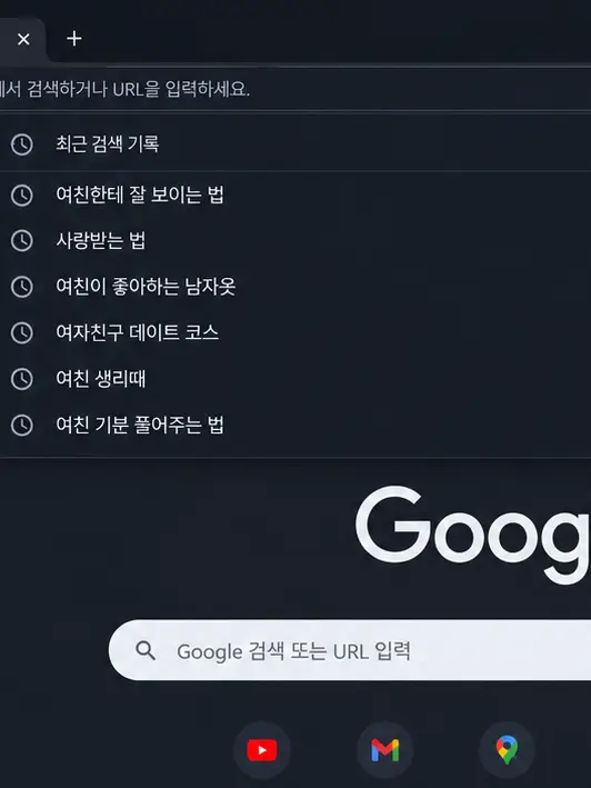 pleaseletmegohome의 남자친구의 검색기록