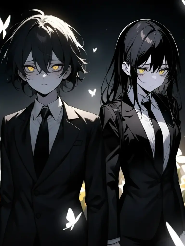 goragojun의 절망을 깨고 날아간 하얗고 검은 나비