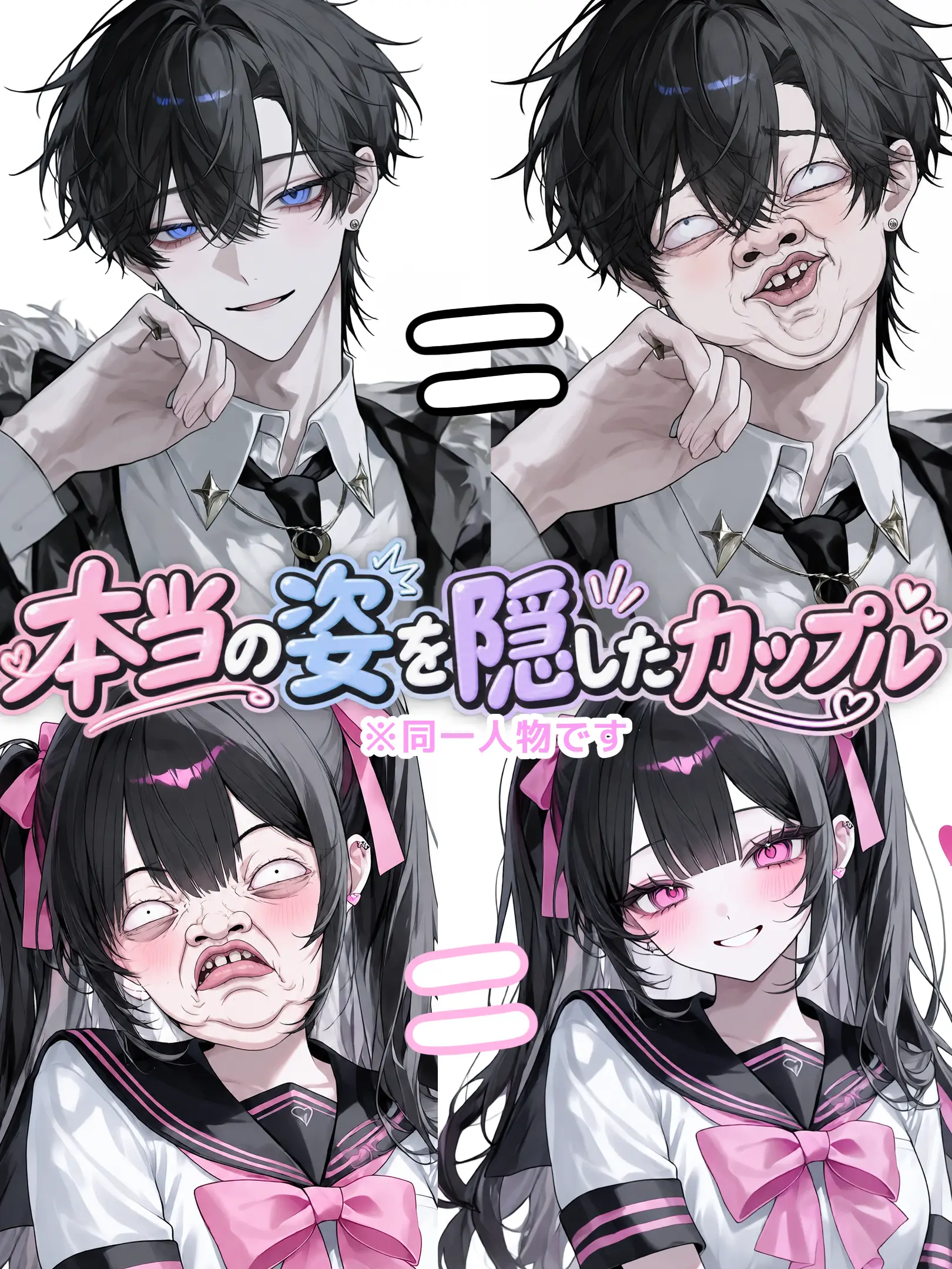 Ai_su_12의 本当の姿を隠したカップル