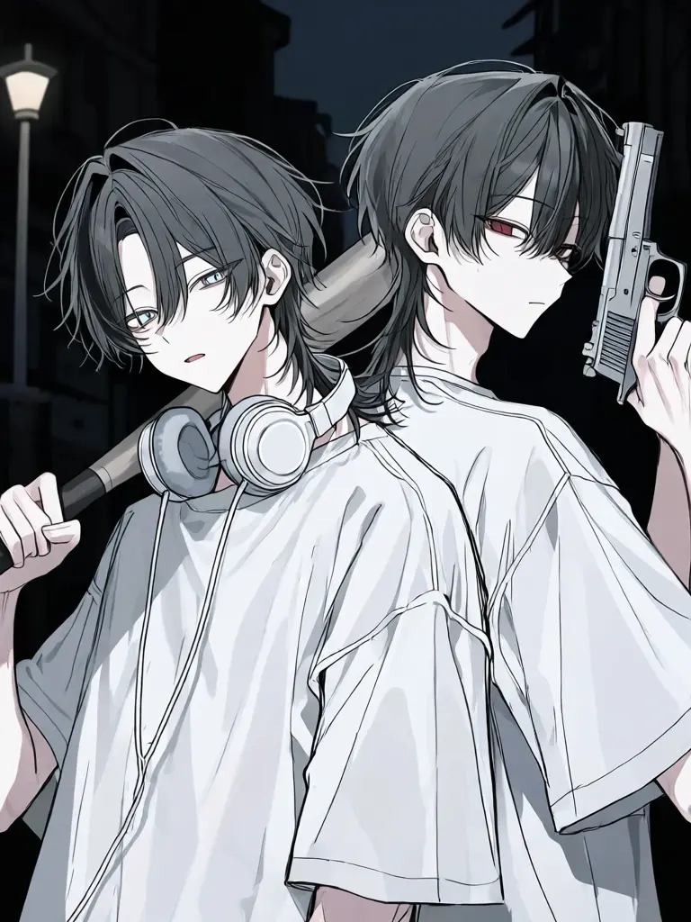 az_의 前場兄弟と影人間。