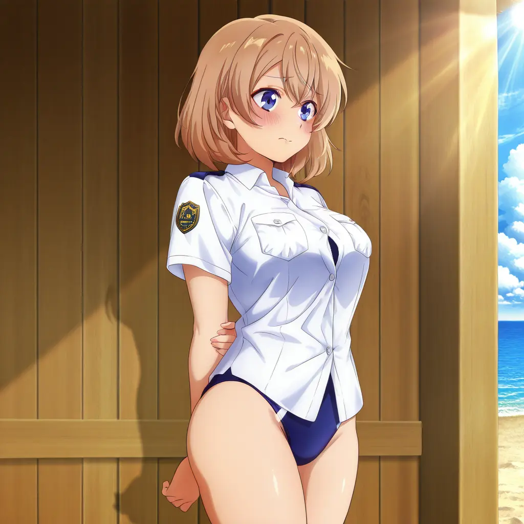 Yossy0707의 夏の任務は海辺で――元気な同僚と一緒に