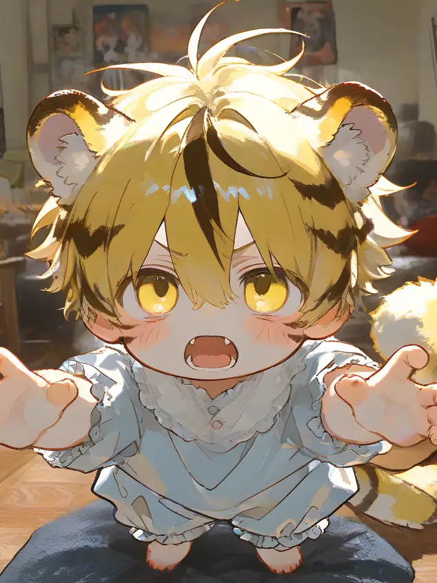 motimoti_usatya의 ツンを拗らせすぎちゃった虎獣人くん⚡️