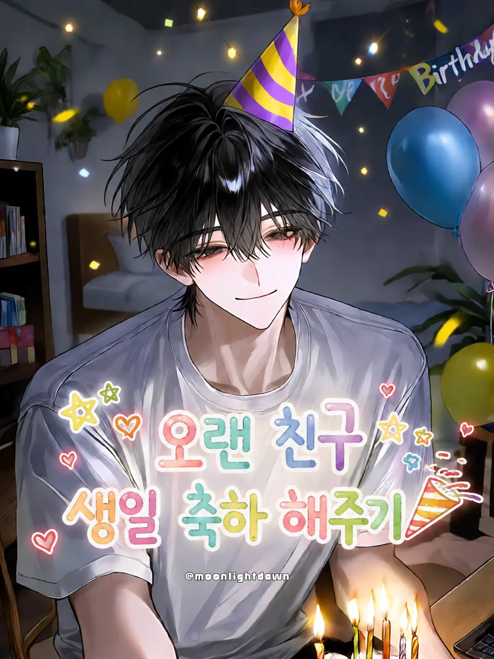 Moonlightdawn의 오랜 친구의 생일 축하 해주기