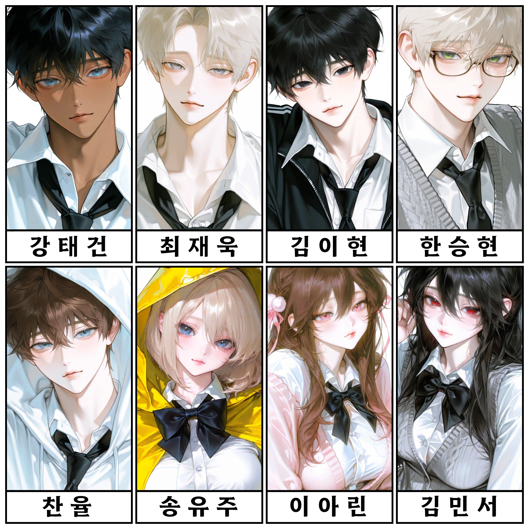1학년 1반 학생들