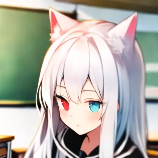 Kageyami의 하얀 고양이 슈가