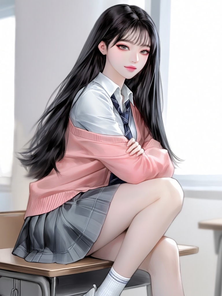 일진녀 여친과의 학교 생활 대표 이미지