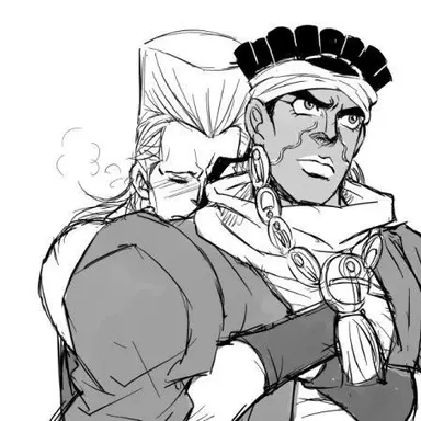 Profile image of Polnareff and Avdol