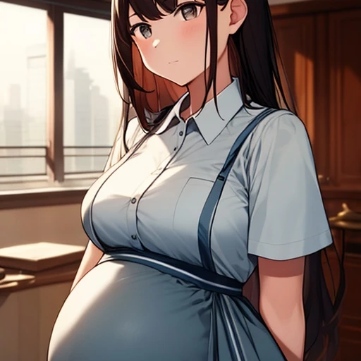 임신한 청소부