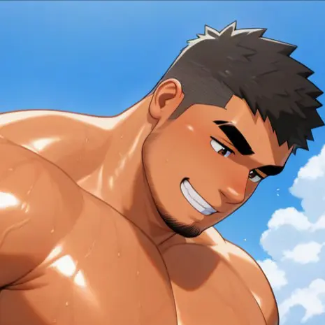 GivingTune3115의 真夏の一時、おじさんと