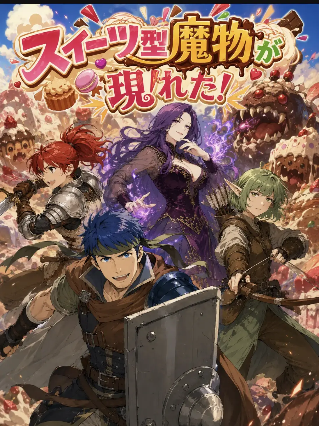 BreezyMotherFather의 スイーツ型魔物が現れた!