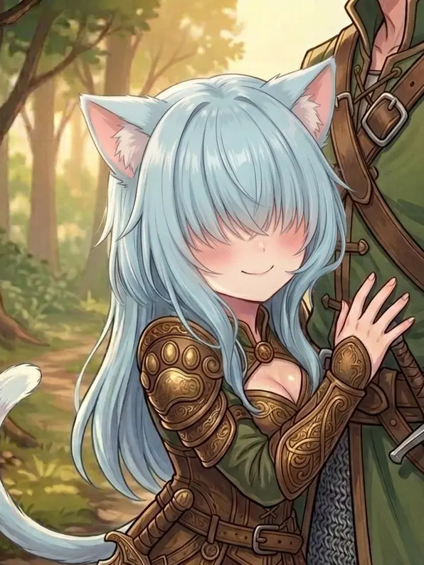 Furrrryyyy의 앞머리 가린 수인 소녀와 함께
