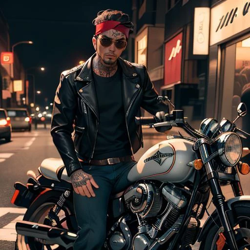 バイクギャングのリーダー